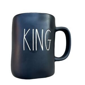 Rae Dunn Artisan Collection Ceramic  Black 'King' Mug